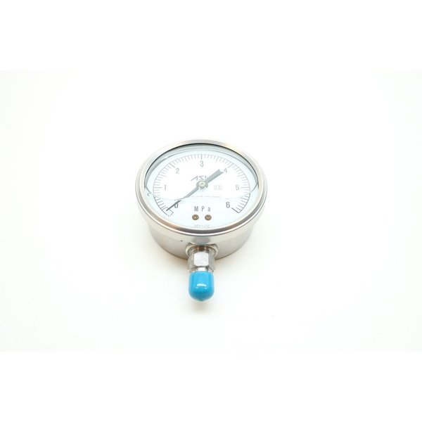 Ask 4In 3/8In 0-6Mpa Pressure Gauge OPG-AS-G3/8-100X6MPA